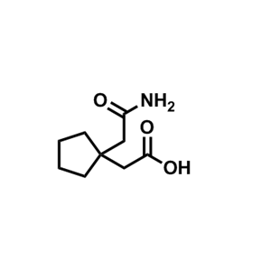 1-(2-氨基-2-氧代乙基)环戊烷乙酸,2-(1-(2-amino-2-oxoethyl)cyclopentyl)acetic acid