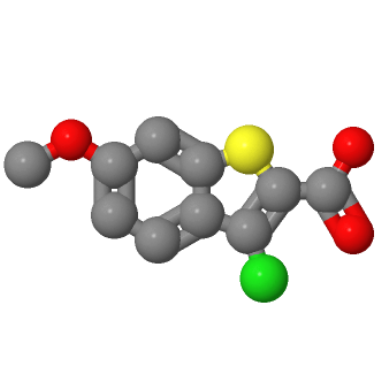 3-氯-6-甲氧基-苯并噻吩-2-羧酸,3-Chloro-6-methoxybenzo[b]thiophene-2-carboxylicacid