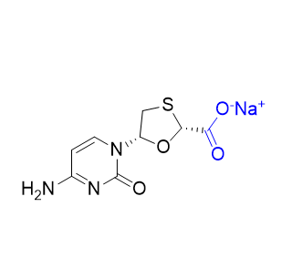 拉米夫定杂质01,sodium (2R,5S)-5-(4-amino-2-oxopyrimidin-1(2H)-yl)-1,3-oxathiolane-2-carboxylate