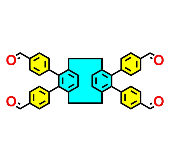 4,4’，4’’，4‘’-（1,4（1,4）-二苯并环己酸-12,13,42,43-四基）四苯甲醛,4,4',4'',4'''-(1,4(1,4)-dibenzenacyclohexaphane-12,13,42,43-tetrayl)tetrabenzaldehyde