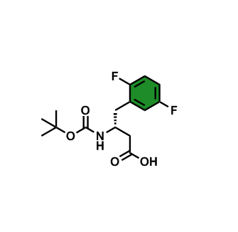 (R)-3-((叔丁氧羰基)氨基)-4-(2,5-二氟苯基)丁酸,(R)-b-(Boc-amino)-2,5-difluorobenzenebutanoic acid