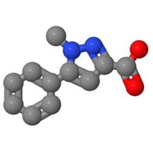 1-甲基-5-苯基-1H-吡唑-3-羧酸；10199-53-8