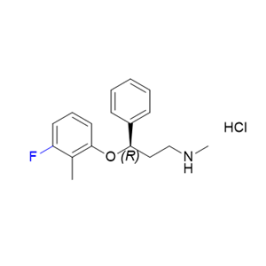 托莫西汀杂质05,(3R)-3-(3-fluoro-2-methylphenoxy)-N-methyl-3- phenylpropan-1-amine  hydrochloride