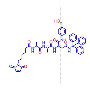 (S)-2-((S)-2-((S)-2-(6-(2,5-二氧代-2,5-二氢-1H-吡咯-1-基)己酰胺基)丙酰氨基)丙酰氨基)-N1-(4-(羟甲基)苯基)-N4-三苯甲基琥珀酰胺1638970-43-0