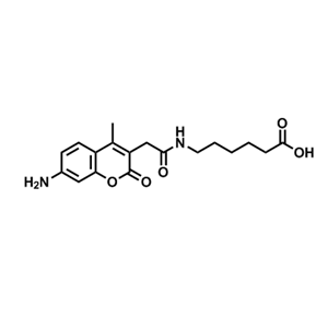 6-(2-(7-氨基-4-甲基-2-氧代-2H-苯并吡喃-3-基)乙酰胺基)己酸,6-(2-(7-Amino-4-methyl-2-oxo-2H-chromen-3-yl)acetamido)hexanoic acid