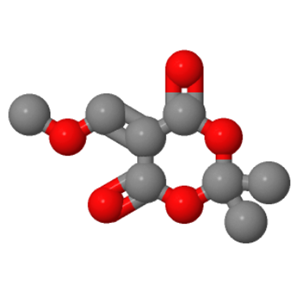 5-(甲氧亚甲基)-2,2-二甲基-1,3-二氧杂环已烷-4,6-二酮；15568-85-1