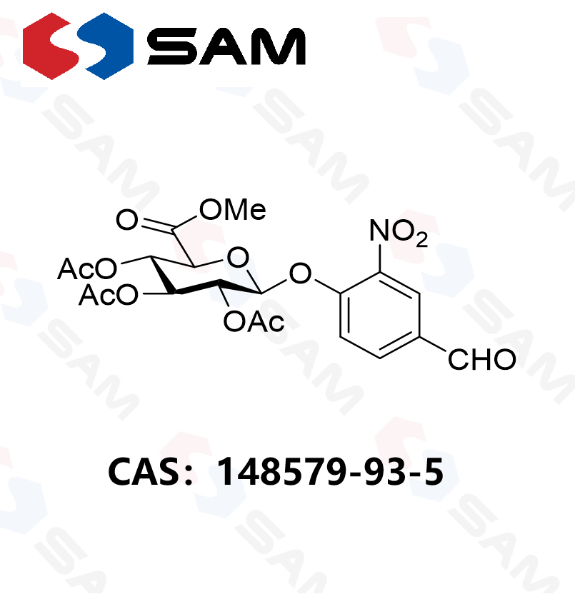 1-O-(4-甲酰基-2-硝基苯基)-2,3,4-三-O-乙酰基-β-D-吡喃葡萄糖醛酸甲酯,Methyl 1-O-(4-Formyl-2-nitrophenyl)-2,3,4-tri-O-acetyl-β-D-glucopyranuronate