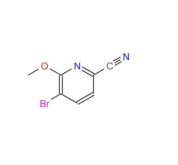 5-溴-6-甲氧基吡啶甲腈,5-BROMO-6-METHOXYPYRIDINE-2-CARBONITRILE