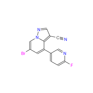 6-溴-4-(6-氟-3-吡啶)-吡唑并[1,5-A]吡啶-3-甲腈