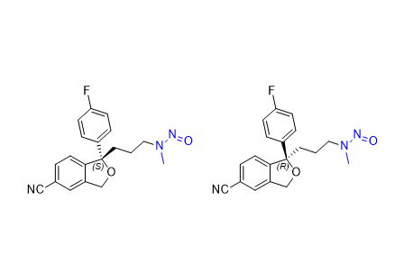 艾司西酞普兰杂质21,N-(3-(5-cyano-1-(4-fluorophenyl)-1,3-dihydroisobenzofuran-1-yl)propyl)-N-methylnitrous amide