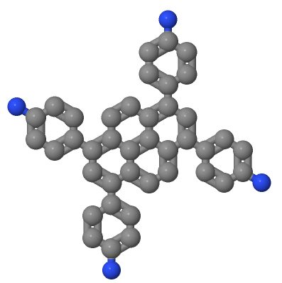 1,3,6,8-四-(对胺基苯基)-芘,4,4',4'',4'''-(pyrene-1,3,6,8-tetrayl)tetraaniline