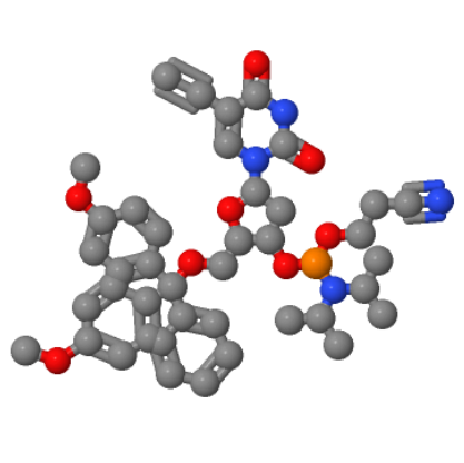 5'-O-[二(4-甲氧基苯基)苯基甲基]-2'-脱氧-5-乙炔基-尿苷 3'-[2-氰基乙基 二(异丙基)氨基亚磷酸酯],5-ETHYNYL-DU CEP