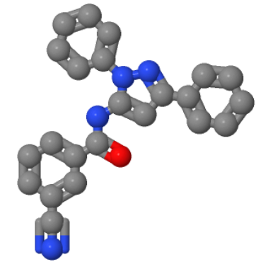 3-氰基-N-(1,3-二苯基吡唑-5-基)苯甲酰胺,3-Cyano-N-(1,3-diphenyl-1H-pyrazol-5-yl)benzamide