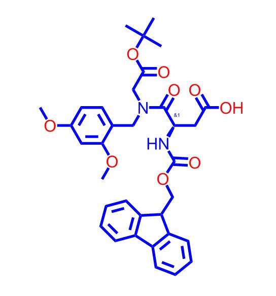 N-[(9H-芴-9-基甲氧基)羰基]-L-ALPHA-天冬氨酰基-N-[(2,4-二甲氧基苯基)甲基]甘氨酸 1-叔丁酯,Fmoc-Asp(OtBu)-(Dmb)Gly-OH
