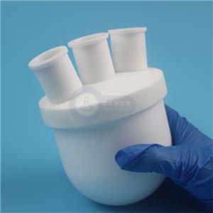 PTFE圓底燒瓶特氟龍反應瓶500ml,500ml PTFE round-bottom flask