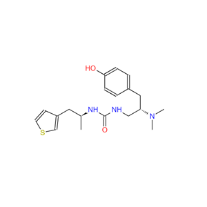 PZM-21,1-((S)-2-(dimethylamino)-3-(4-hydroxyphenyl)propyl)-3-((S)-1-(thiophen-3-yl)propan-2-yl)urea