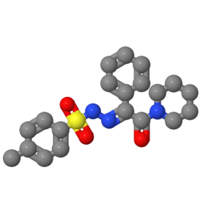 1-(苯乙二酮)哌啶對甲苯磺酰肼,(E)-4-Methyl-N'-(2-oxo-1-phenyl-2-(piperidin-1-yl)ethylidene)benzenesulfonohydrazide