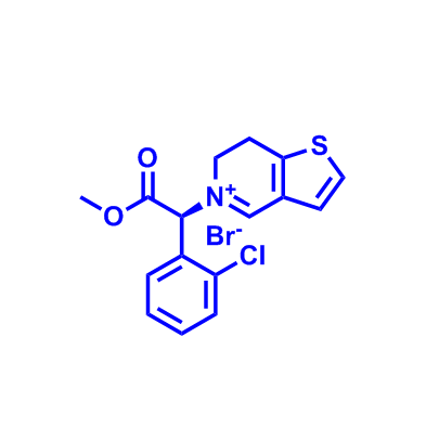 (S)-5-(1-(2-氯苯基)-2-甲氧基-2-氧代乙基)-6,7-二氢噻吩并[3,2-c]吡啶-5-鎓溴化物,(S)-5-(1-(2-Chlorophenyl)-2-methoxy-2-oxoethyl)-6,7-dihydrothieno[3,2-c]pyridin-5-ium bromide
