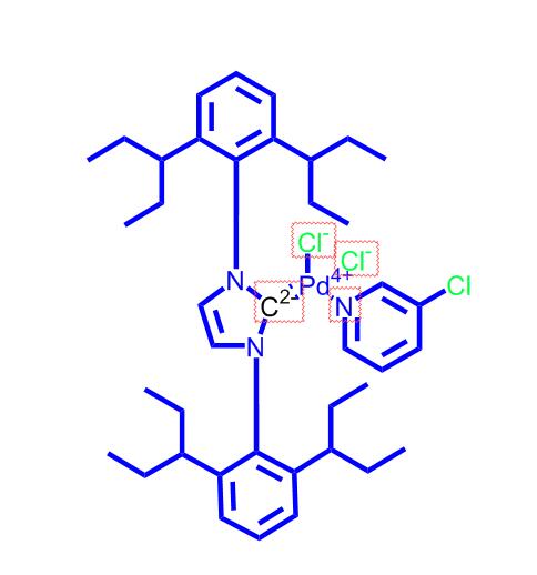 二氯[1,3-双(2,6-二-3-戊基苯基)咪唑-2-亚基](3-氯吡啶基)合钯(II),Dichloro[1,3-bis(2,6-Di-3-pentylphenyl)imidazol-2-ylidene](3-chloropyridyl)palladium(II)