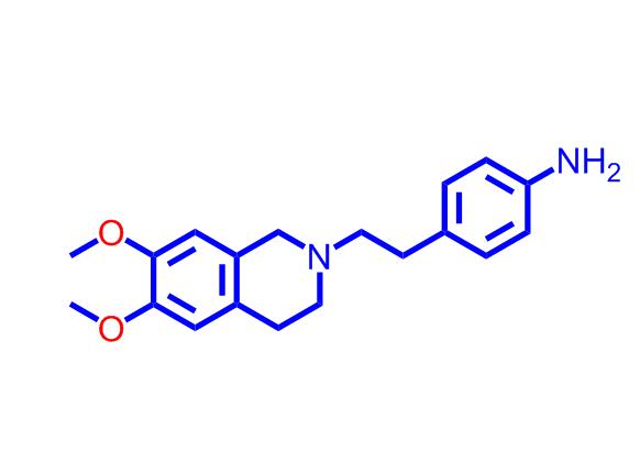 4-[2-(6,7-二甲氧基1,2,3,4-四氫異喹啉基)乙基]苯胺,4-(2-(6,7-Dimethoxy-3,4-dihydroisoquinolin-2(1H)-yl)ethyl)aniline