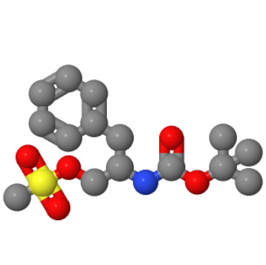 S)-2-(叔丁氧羰基氨基)-3-苯基丙基甲烷磺酸盐,(2S)-2-({[(1,1-diMethylethyl)o×y]carbonyl}aMino)-3-phenylpropyl Methanesulfonate