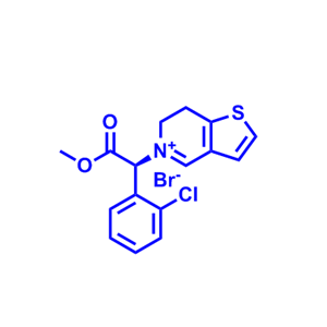 (S)-5-(1-(2-氯苯基)-2-甲氧基-2-氧代乙基)-6,7-二氢噻吩并[3,2-c]吡啶-5-鎓溴化物,(S)-5-(1-(2-Chlorophenyl)-2-methoxy-2-oxoethyl)-6,7-dihydrothieno[3,2-c]pyridin-5-ium bromide