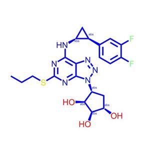 （1S，2R，3S，4R）-4-（7-（（（（1R，2S）-2-（3,4-二氟苯基）环丙基）氨基）-5-（丙硫基）-3H- [1,2， 3]三唑并[4,5-d]嘧啶-3-基）环戊烷-1,2,3-三醇220347-05-7