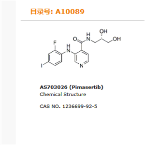 MEK1/2抑制剂|AS703026 (Pimasertib)
