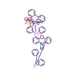 甲磺酸[4,6-双(二苯基膦基)吩恶嗪](2'-氨基-1,1'-联苯-2-基)钯(II)1602922-03-1