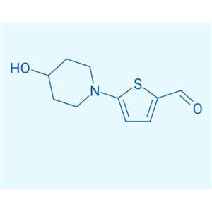 5-(4-羟基哌啶)-2-噻吩甲醛,5-(4-hydroxypiperidino)-2-thiophenecarbaldehyde