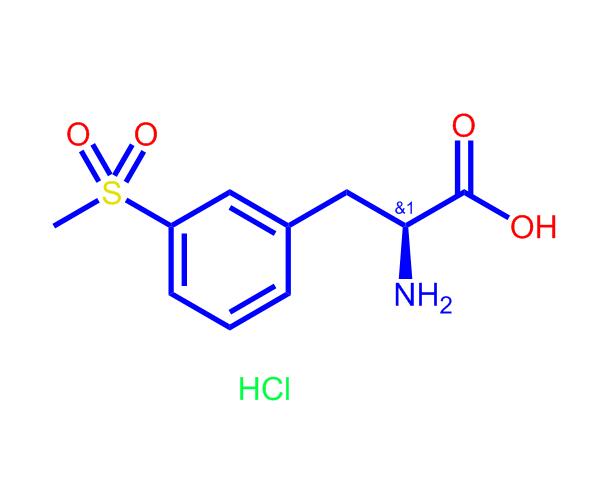 (S)-2-氨基-3-(3-甲砜基苯基)丙酸盐酸盐,(S)-2-amino-3-(3-(methylsulfonyl)phenyl)propanoic acid hydrochloride