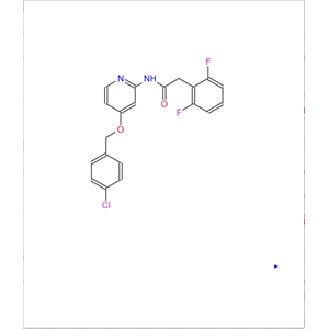 N-[4-[（4-氯苯基）甲氧基]-2-吡啶基]-2,6-二氟苯乙酰胺