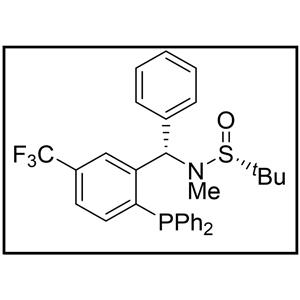 [S(R)]-N-[(S)-(5-三氟甲基)[2-(二苯基膦)苯基]甲基]-N-甲基-2-叔丁基亚磺酰胺,[S(R)]-N-[(S)-(5-trifluoromethyl)(2-(diphenylphosphanyl) phenyl)methyl]-N,2-methyl-2-propanesulfinamide