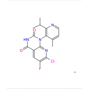 7-氯-6-氟-(1M)-1-[4-甲基-2-(丙烷-2-基)吡啶-3-基]吡啶并[2,3-d]嘧啶-2,4(1H,3H)-二酮,Pyrido[2,3-d]pyrimidine-2,4(1H,3H)-dione, 7-chloro-6-fluoro-1-[4-methyl-2-(1-methylethyl)-3-pyridinyl]-, (1R)-