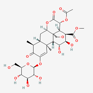 鸦胆子苷F，Yadanzioside F，95258-11-0。