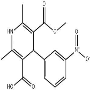 乐卡地平中间体,Methyl hydrogen 1,4-dihydro-2,6-dimethyl-4-(3-nitrophenyl)pyridine-3,5-dicarboxylate