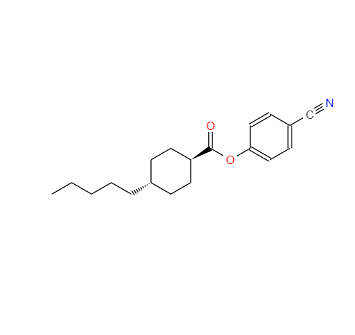 戊基环己基苯甲酸对氰基苯酚酯,p-cyanophenyl trans-4-pentylcyclohexanecarboxylate