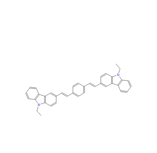 3,3'-(1,4-苯基二-2,1-乙烯基)二(9-乙基-9H-咔唑),3,3'-(1,4-Phenylenedi-2,1-ethenediyl)bis(9-ethyl-9H-carbazole)