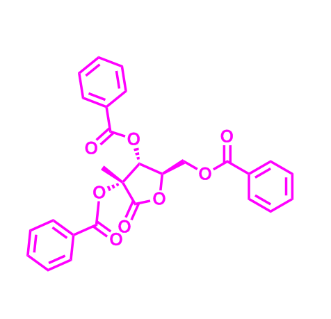 2,3,5-三苯甲酰氧基-2-C-甲基-D-核糖酸-1,4-内酯,(3R,4R,5R)-5-((Benzoyloxy)methyl)-3-methyl-2-oxotetrahydrofuran-3,4-diyl dibenzoate