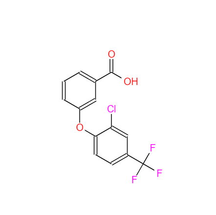 3-[2-氯-4-(三氟甲基)苯氧基]苯甲酸,3-(2-CHLORO-4-TRIFLUOROMETHYLPHENOXY)BENZOIC ACID