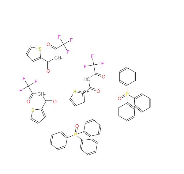 三[4,4,4-三氟-1-(2-噻吩基)-1,3-丁二酮]双(氧化三苯基膦)铕,EuropiuM, tris[4,4,4-trifluoro-1-(2-thienyl)-1,3-butanedionato-kO1,kO3]bis(triphenylphosphine oxide-kO)-