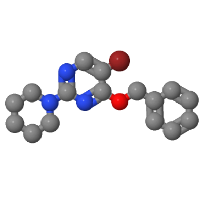 4-芐氧基-5-溴-2-( 1-哌啶)嘧啶,4-BENZYLOXY-5-BROMO-2-(PIPERIDIN-1-YL)PYRIMIDINE