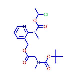 N-甲基-N-(3-[((N-叔丁氧羰基-N-甲基氨基)乙酰氧基)甲基]吡啶-2-基)氨基甲酸(1-氯乙基)酯,N-Methyl-N-(3-[((N-tert-butoxycarbonyl-N-methylamino)acetoxy)methyl)pyridin-2-yl]carbamic acid 1-chloroethyl ester