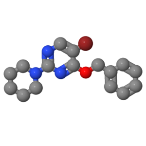 4-苄氧基-5-溴-2-( 1-哌啶)嘧啶;885952-22-7