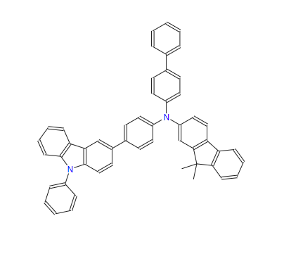 N-联苯-4-基-9,9-二甲基-N-[4-(9-苯基-9H-咔唑-3-基)苯基]-9H-芴-2-胺,9H-Fluoren-2-aMine, N-[1,1'-biphenyl]-4-yl-9,9-diMethyl-N-[4-(9-phenyl-9H-carbazol-3-yl)phenyl]-