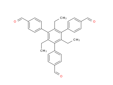 1,3,5-三乙基-2,4,6-三(4'-醛基苯基)]苯,5'-(4-formylphenyl)-2',4',6'-triethyl-[1,1':N/A3',1''-triphenyl]N/A-4,4''-diN/Aformaldehyde