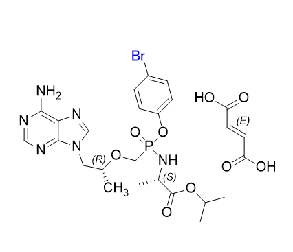 替诺福韦拉酚氨酯杂质17；替诺福韦艾拉酚胺杂质17,isopropyl ((S)-((((R)-1-(6-amino-9H-purin-9-yl)propan-2-yl)oxy)methyl)(4-bromophenoxy)phosphoryl)-L-alaninate fumarate