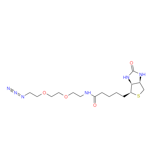 (3AS,4S,6AR)-N-[2-[2-(2-疊氮乙氧基)乙氧基]乙基]六氫-2-氧代-1H-噻吩并[3,4-D]咪唑-4-戊酰胺,Biotin-PEG3-N3