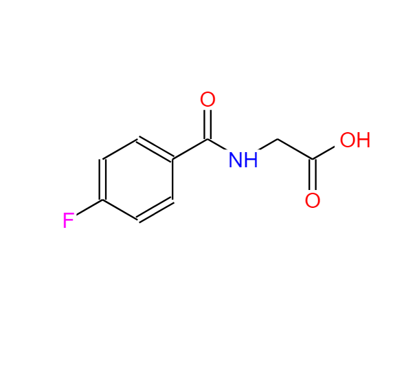2-[(4-氟苯基)羰基氨基]乙酸,(4-FLUORO-BENZOYLAMINO)-ACETIC ACID