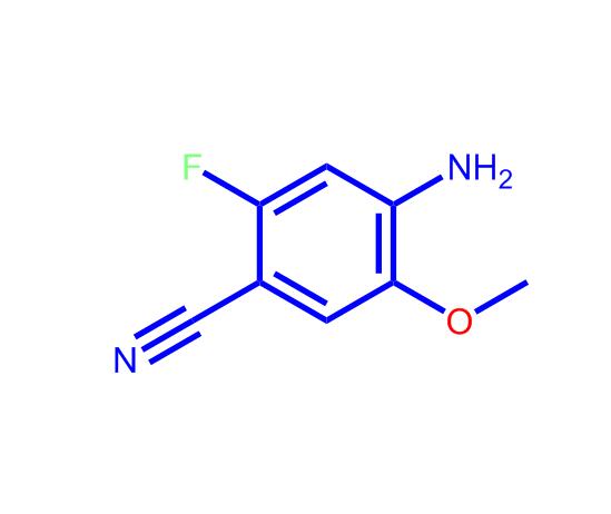 2-氟-4-氨基-5-甲氧基苯腈,4-Amino-2-fluoro-5-methoxybenzonitrile